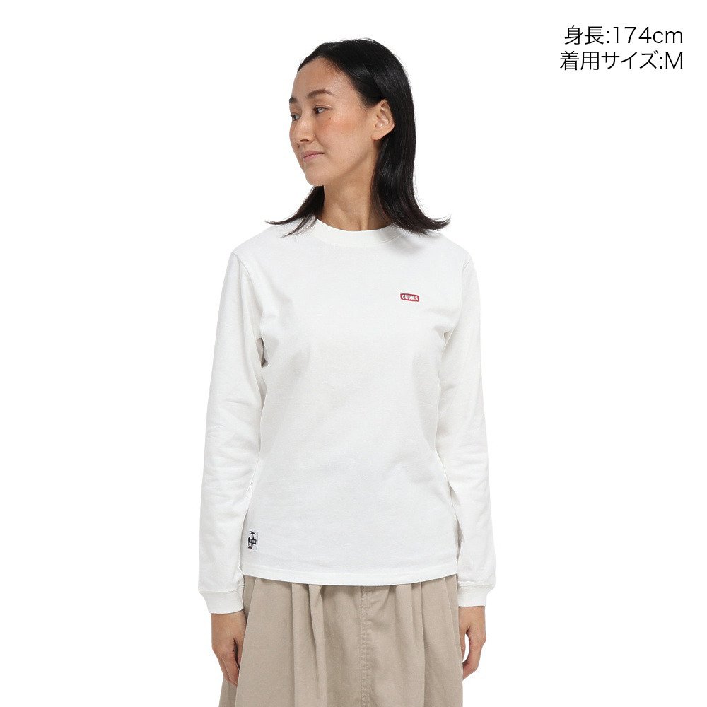 チャムス（CHUMS）（レディース）ブービーロゴ ブラッシュド ロングスリーブTシャツ CH11-2668-W001