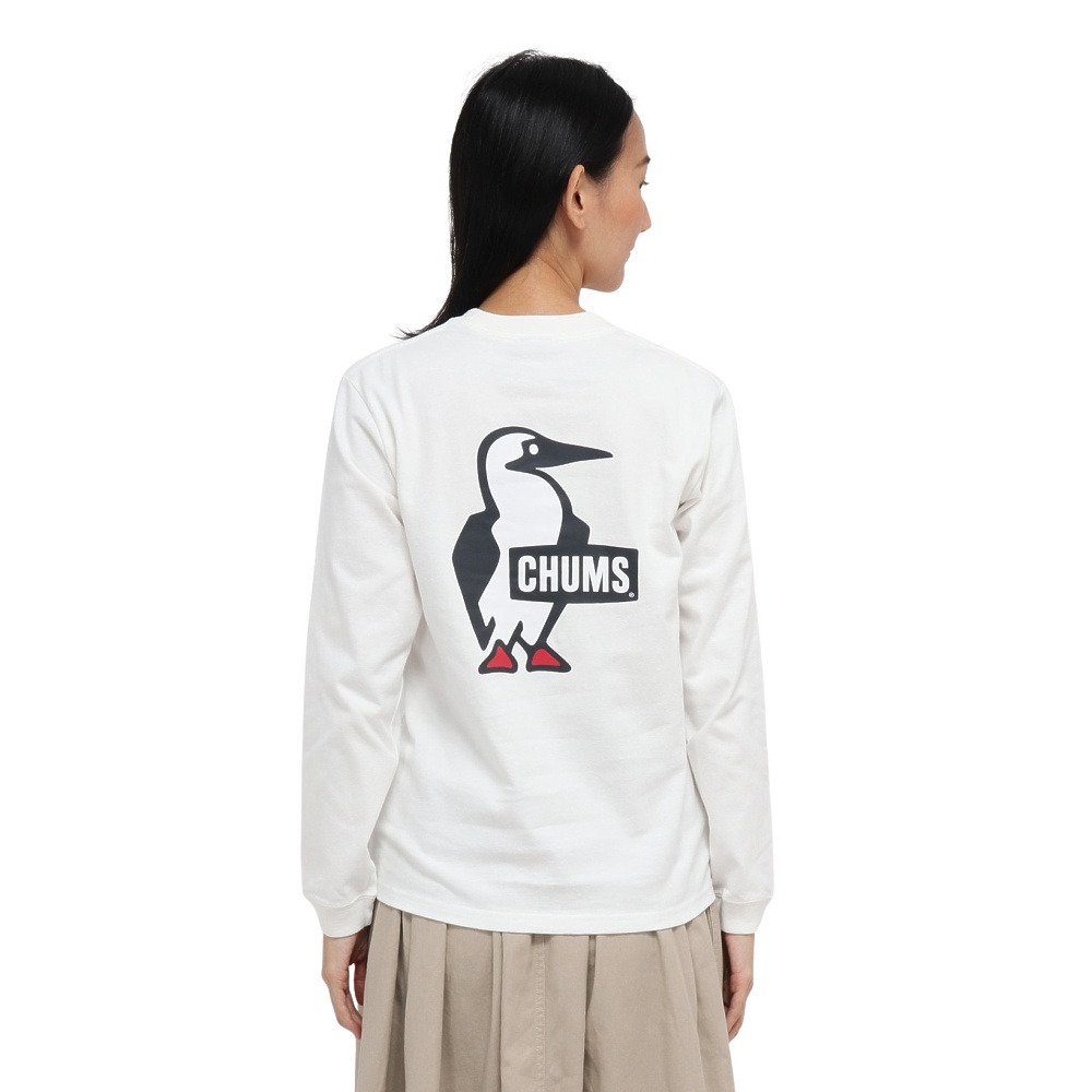 チャムス（CHUMS）（レディース）ブービーロゴ ブラッシュド ロングスリーブTシャツ CH11-2668-W001