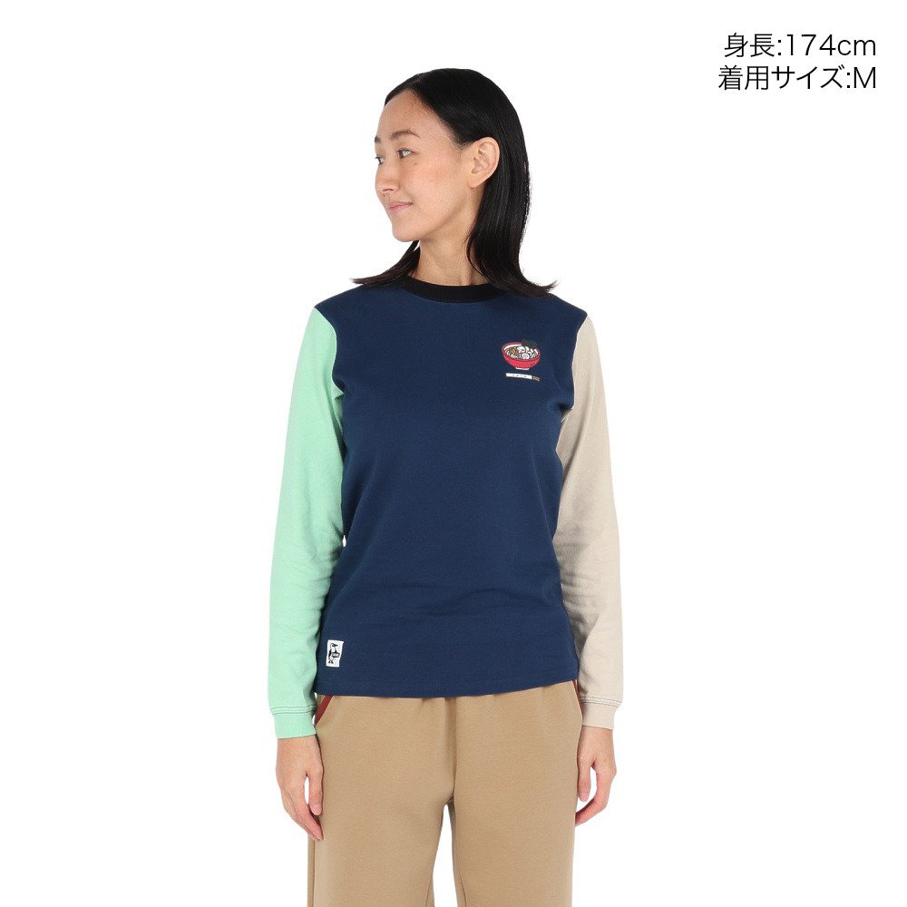 チャムス（CHUMS）（レディース）イタダキマス ブービーバード 長袖Tシャツ CH11-2680-C110