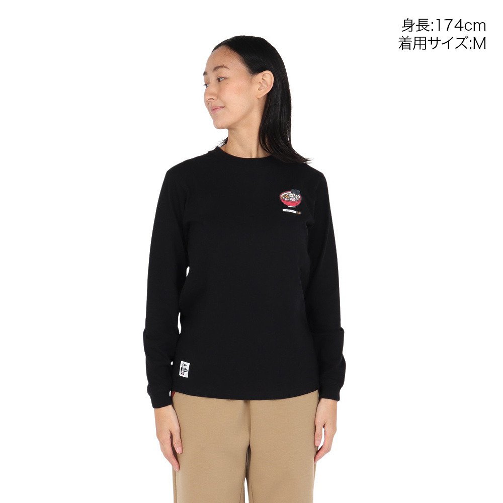 チャムス（CHUMS）（レディース）イタダキマス ブービーバード 長袖Tシャツ CH11-2680-K001