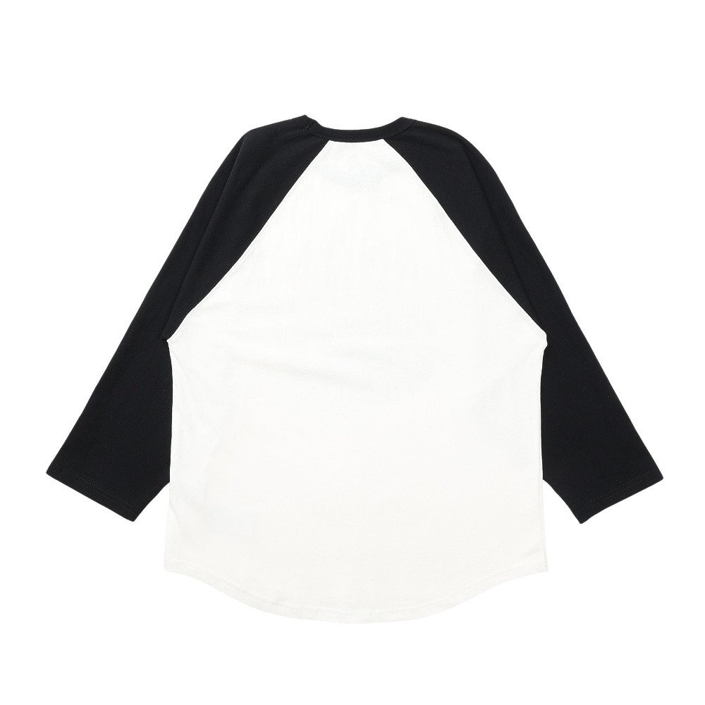 ゴースローキャラバン（GOSLOWCARAVAN）（レディース）USAコットン gscWORLD 8分袖 ベースボール Tシャツ 361906 BLK