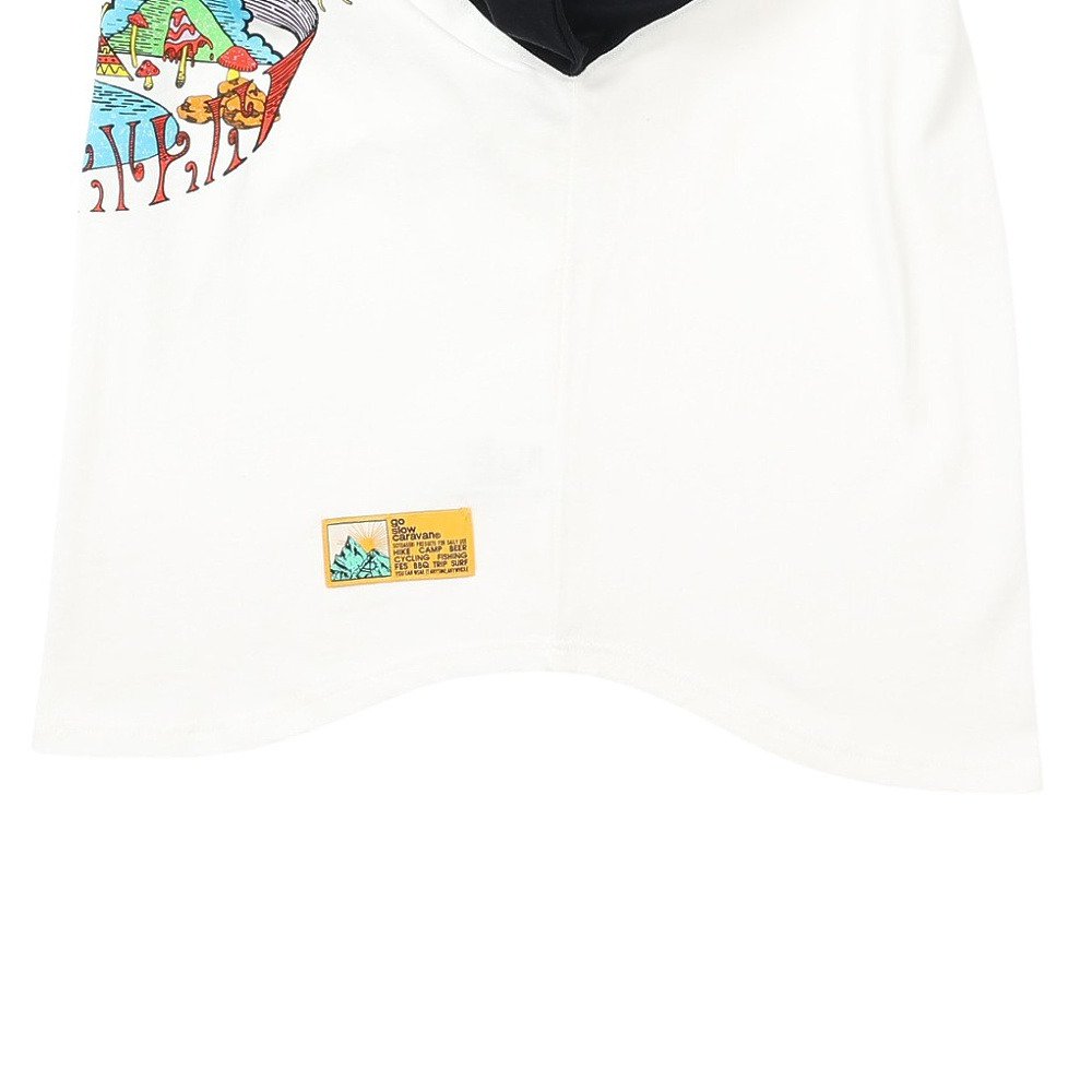 ゴースローキャラバン（GOSLOWCARAVAN）（レディース）USAコットン gscWORLD 8分袖 ベースボール Tシャツ 361906 BLK