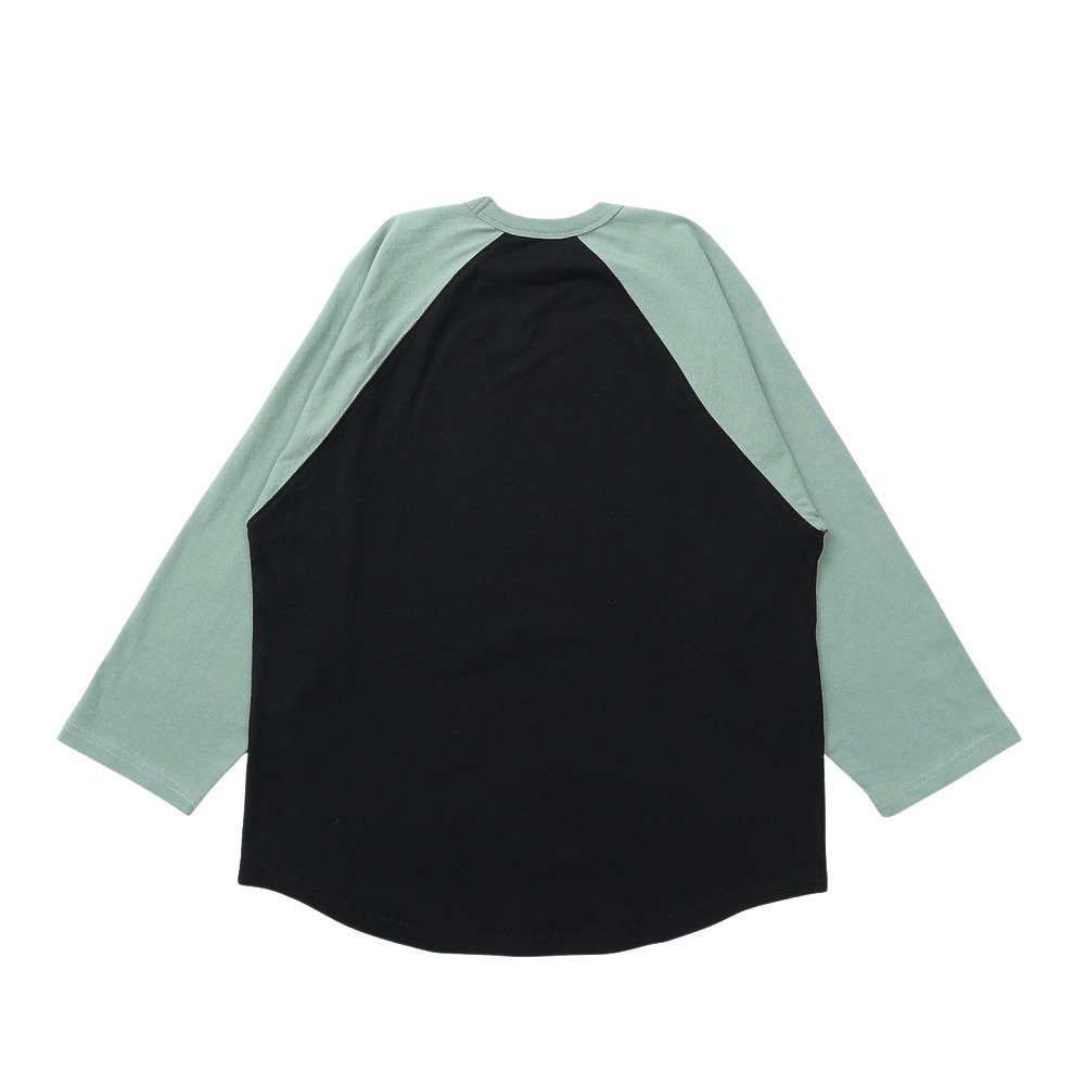 ゴースローキャラバン（GOSLOWCARAVAN）（レディース）USAコットン gscWORLD 8分袖 ベースボール Tシャツ 361906 GRN