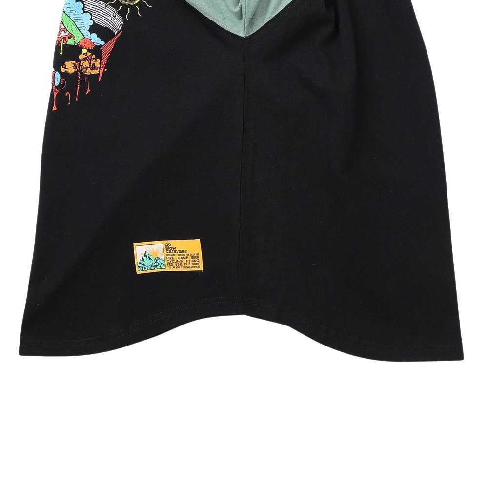 ゴースローキャラバン（GOSLOWCARAVAN）（レディース）USAコットン gscWORLD 8分袖 ベースボール Tシャツ 361906 GRN