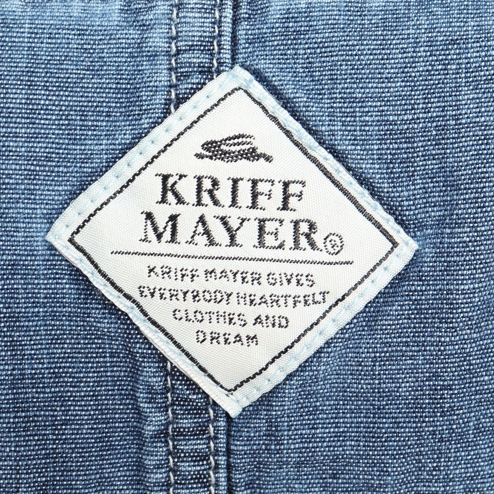 クリフメイヤー（KRIFF MAYER）（レディース）ジャケット ゆったりデニムカバーオール 2234008L-73:L/BLUE ブルー 春 デニム シャツジャケット