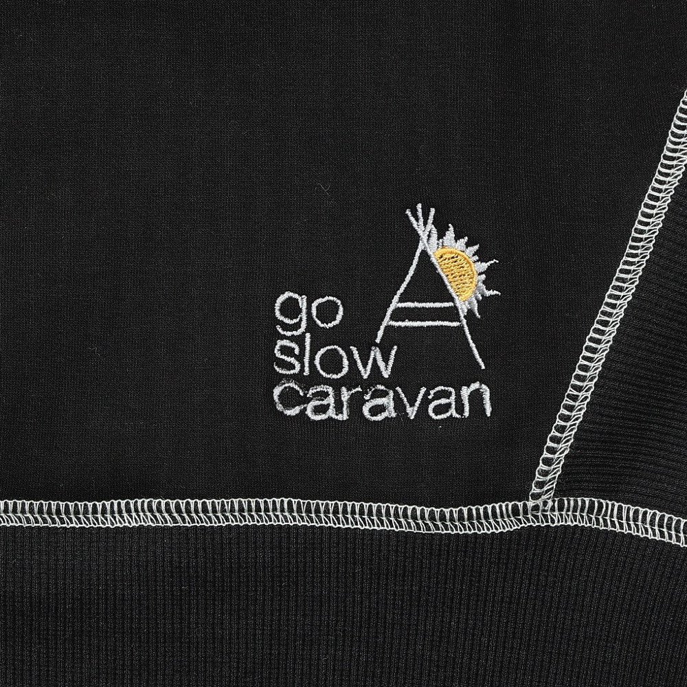 ゴースローキャラバン（GOSLOWCARAVAN）（レディース）ダンボールニット ドルマントラックジャケット 360202 BLK