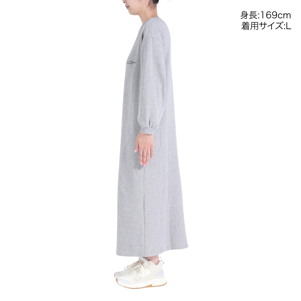 クリフメイヤー（KRIFF MAYER）（レディース）ワンピース ルームウェア TOTONOU CLUB ワンピースセット 2337825L-15:GRAY グレー 手拭い付