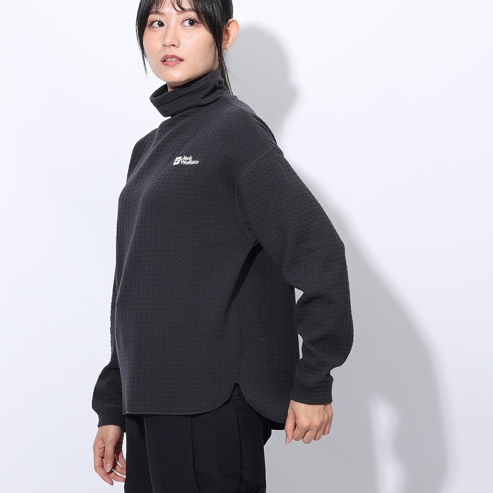 ジャックウルフスキン（JackWolfskin）（レディース）ワッフルハイネック ロングスリーブTシャツ A62502-6350