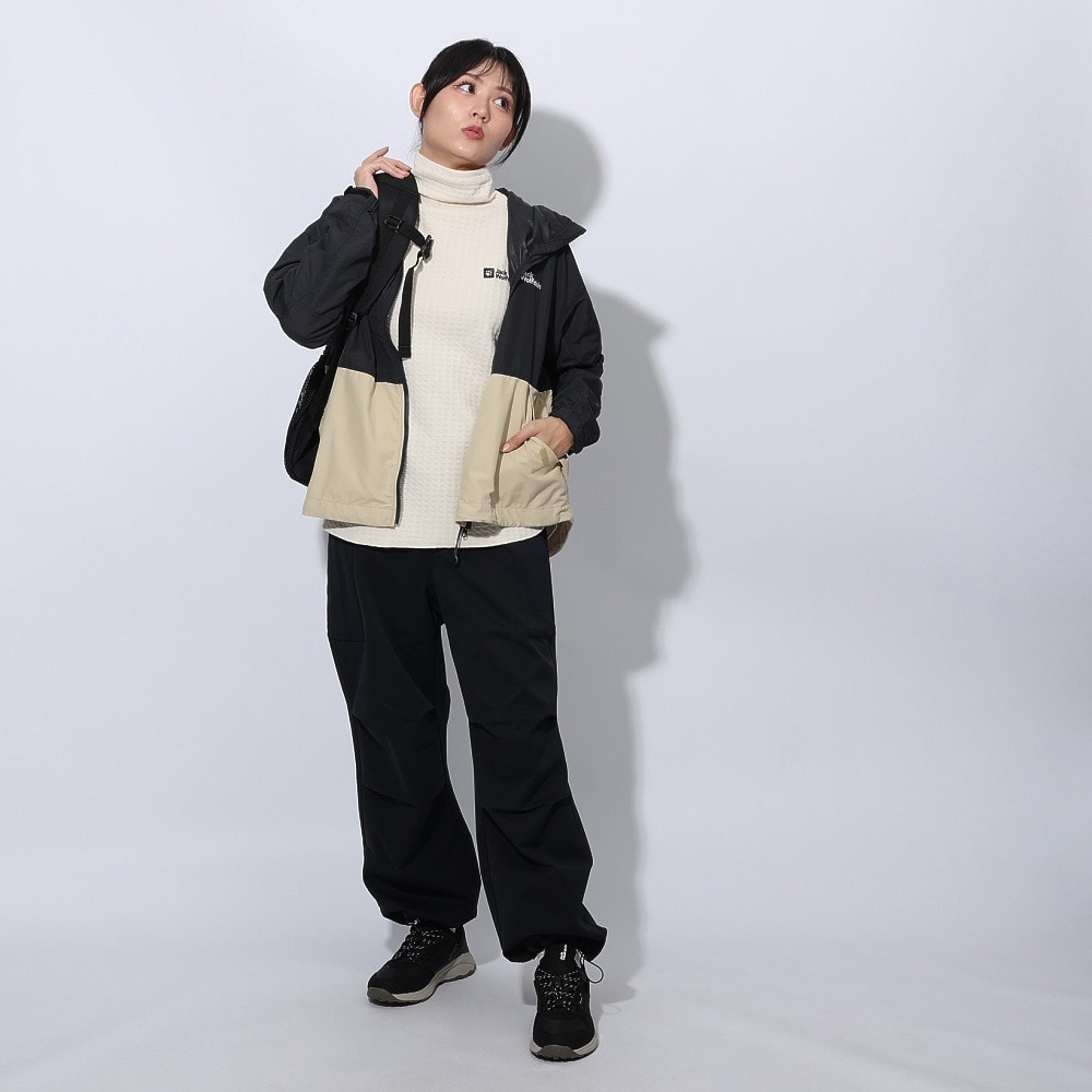 ジャックウルフスキン（JackWolfskin）（レディース）ワッフルハイネック ロングスリーブTシャツ A62502-A0028