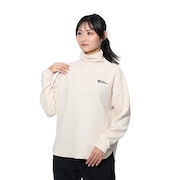 (レディース)ワッフルハイネック ロングスリーブTシャツ A62502-A0028