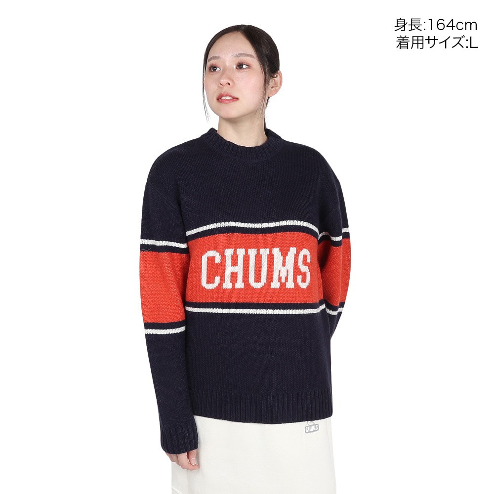 チャムス（CHUMS）（レディース）セーター カレッジニット クルートップ CH12-1219-N001