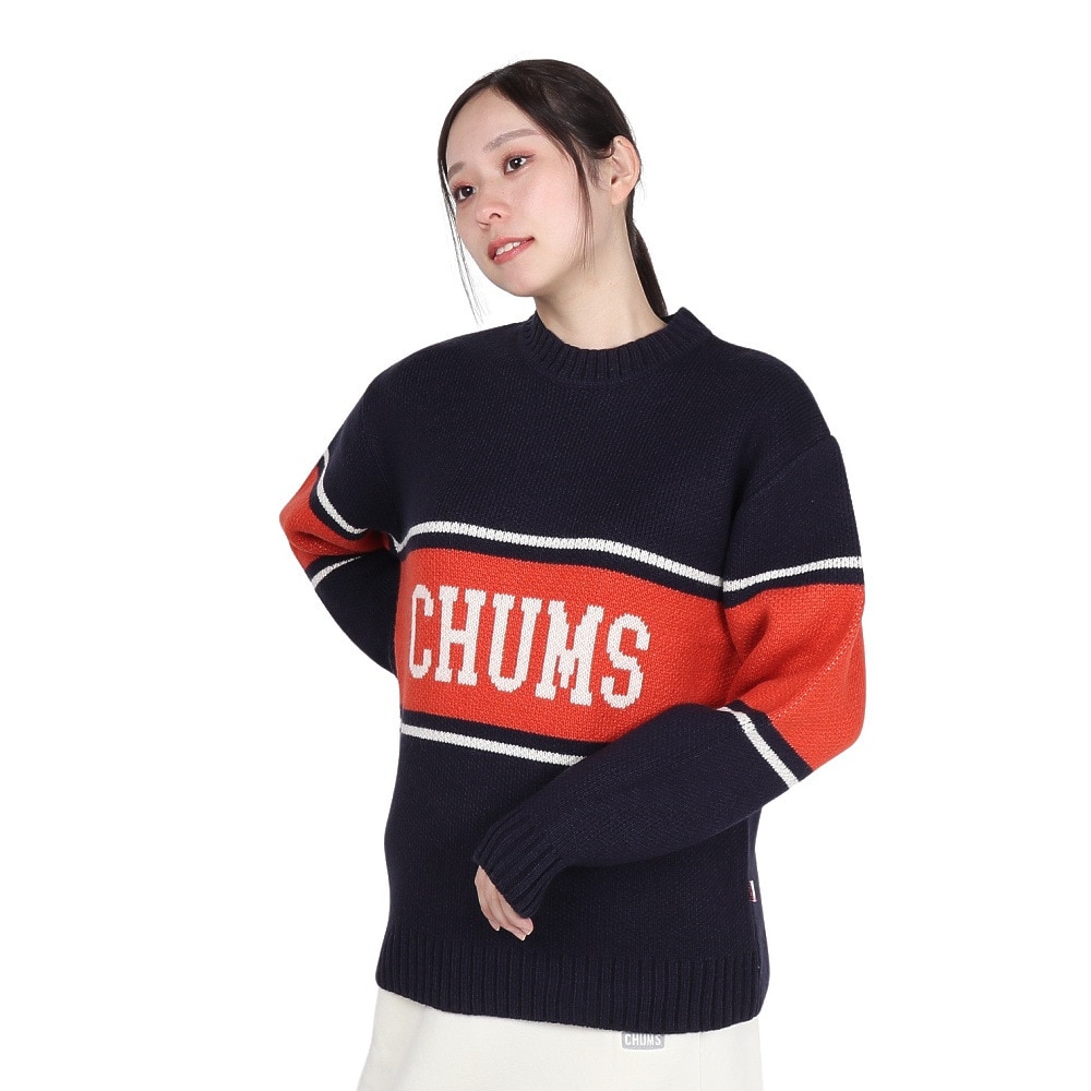 チャムス（CHUMS）（レディース）セーター カレッジニット クルートップ CH12-1219-N001