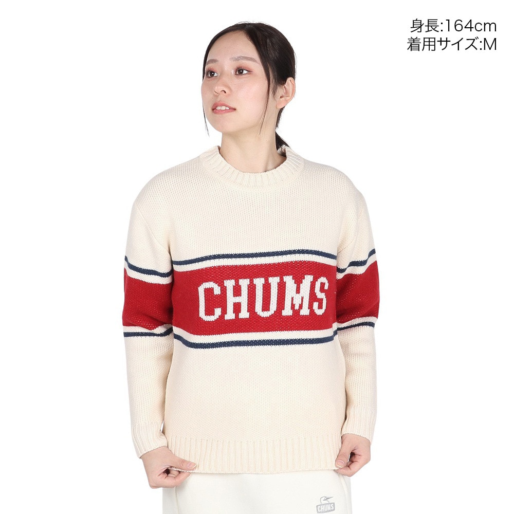 チャムス（CHUMS）（レディース）セーター カレッジニット クルートップ CH12-1219-W001