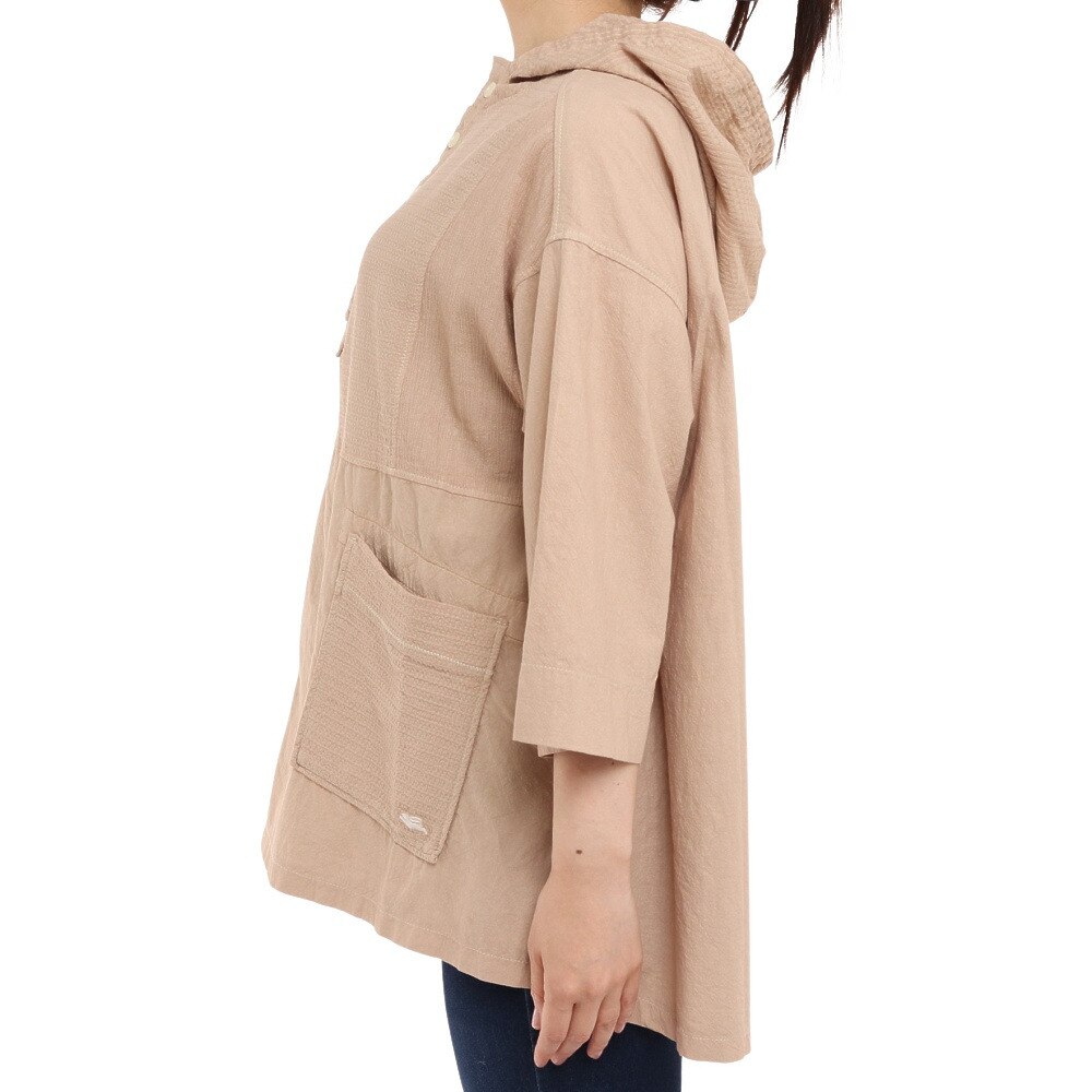 クリフメイヤー（KRIFF MAYER）（レディース）アウトドア 製品染めシャツパーカー 2144000L-20 BEIGE