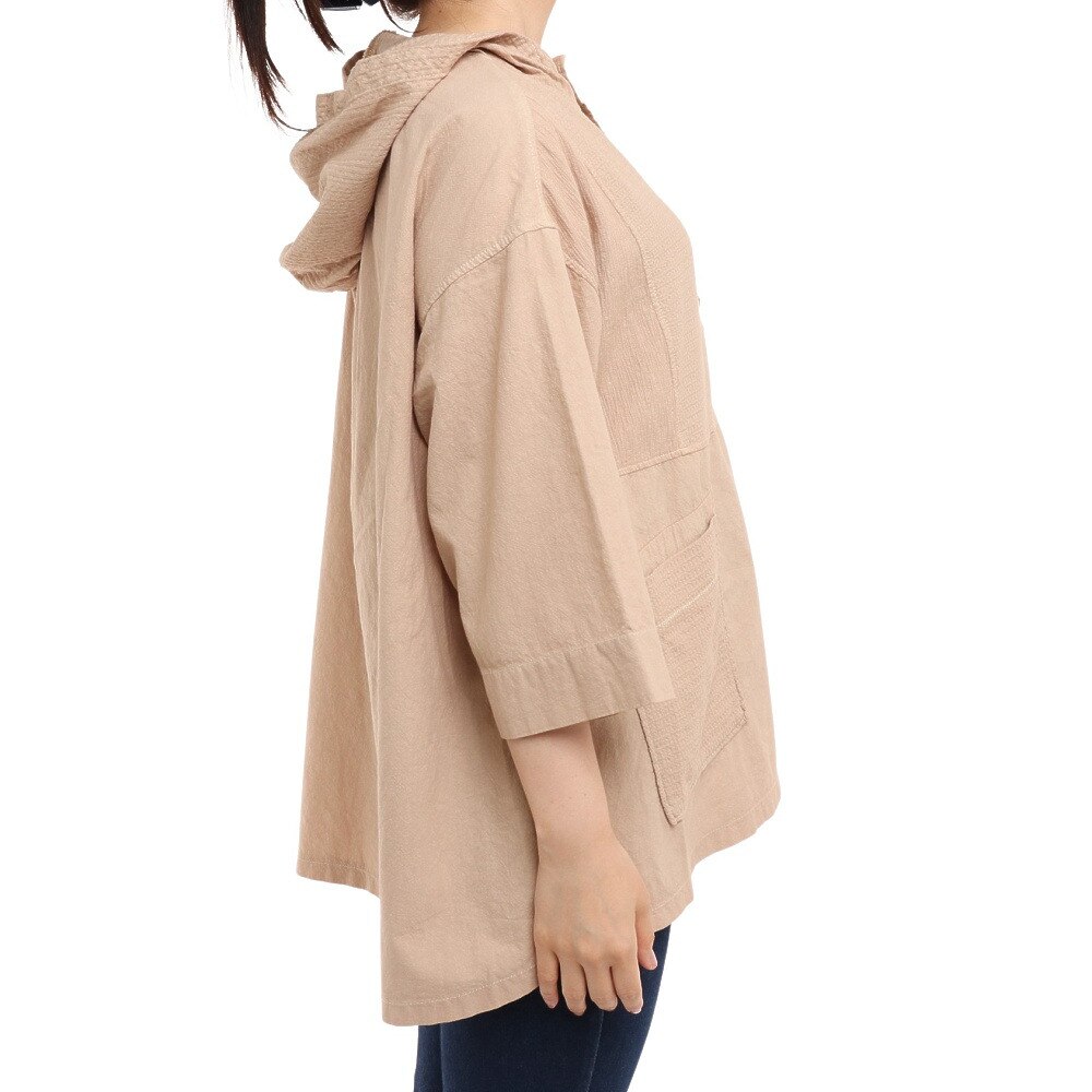 クリフメイヤー（KRIFF MAYER）（レディース）アウトドア 製品染めシャツパーカー 2144000L-20 BEIGE
