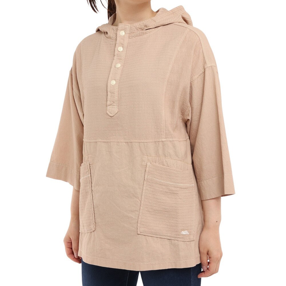 クリフメイヤー（KRIFF MAYER）（レディース）アウトドア 製品染めシャツパーカー 2144000L-20 BEIGE