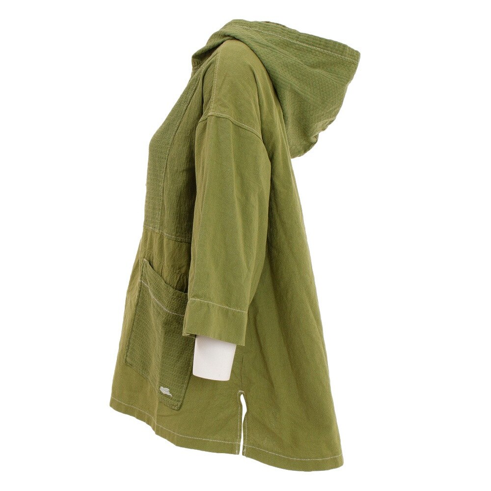 クリフメイヤー（KRIFF MAYER）（レディース）アウトドア 製品染めシャツパーカー 2144000L-64 L/GREEN