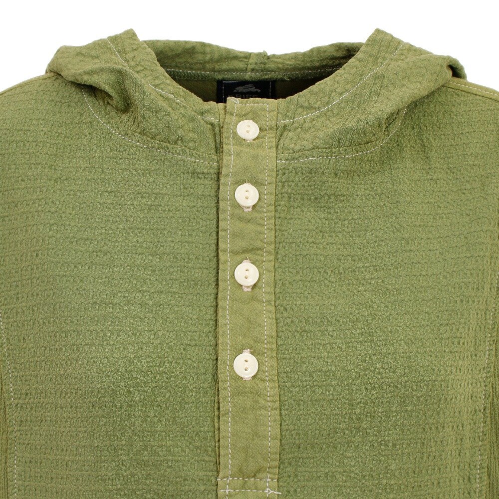 クリフメイヤー（KRIFF MAYER）（レディース）アウトドア 製品染めシャツパーカー 2144000L-64 L/GREEN