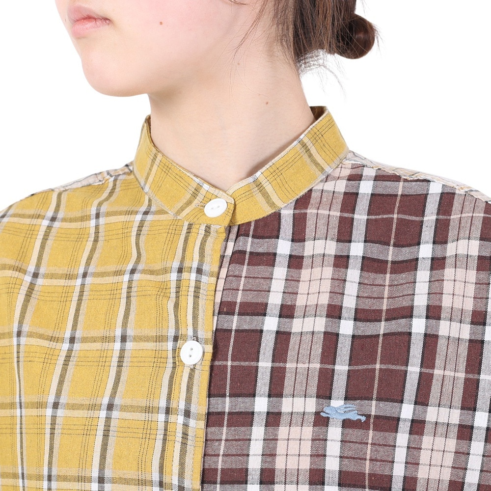 クリフメイヤー（KRIFF MAYER）（レディース）カジュアルシャツ 長袖 マルチオーバーサイズシャツ 2245803L-55:YELLOW イエロー