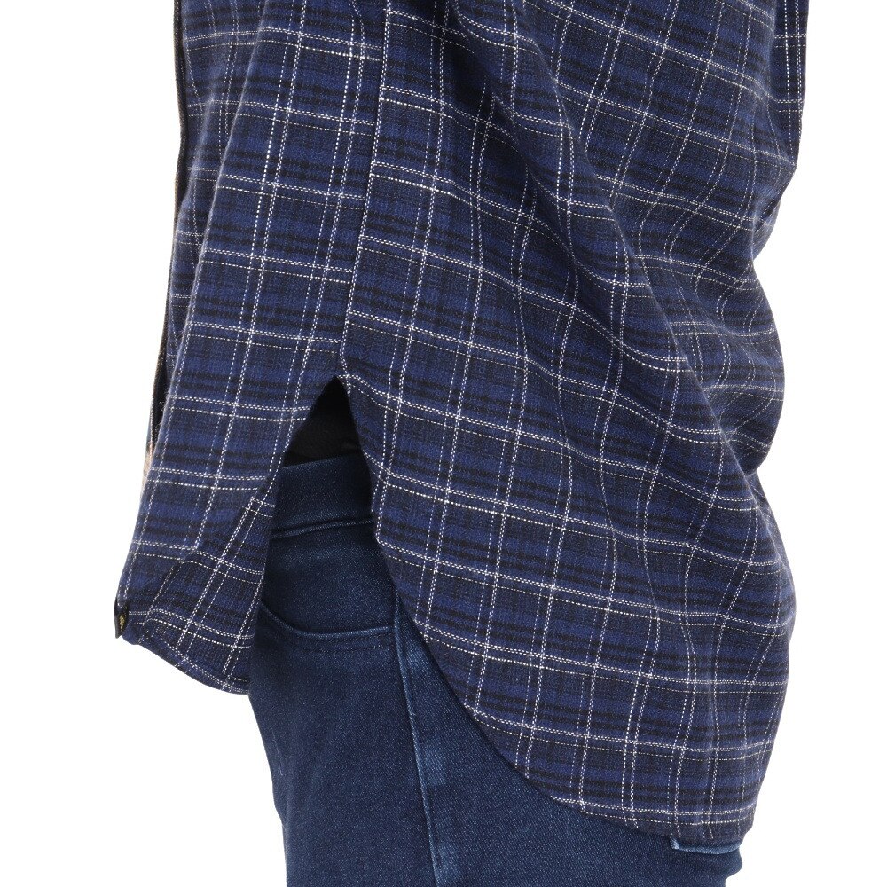 クリフメイヤー（KRIFF MAYER）（レディース）カジュアルシャツ 長袖 マルチチェックシャツ 2315804L-79:NAVY ネイビー×イエロー