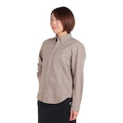 チャムス（CHUMS）（レディース）カジュアルシャツ チェックシャツ Nel 長袖シャツ CH12-1202-B005 ブラウン