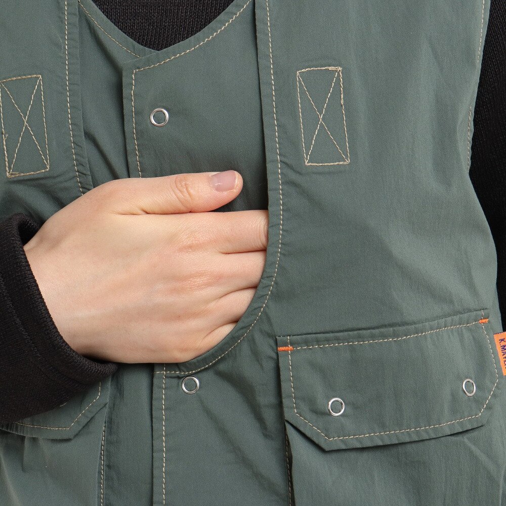 クリフメイヤー（KRIFF MAYER）（レディース）ジャンパースカート ロングベスト ワンピース 2143502L-69 KHAKI カーキ