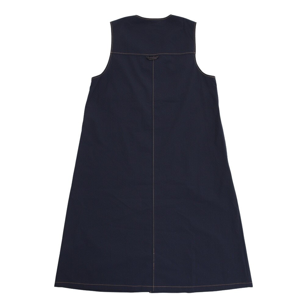 クリフメイヤー（KRIFF MAYER）（レディース）ジャンパースカート ロングベスト ワンピース 2143502L-79:NAVY ネイビー