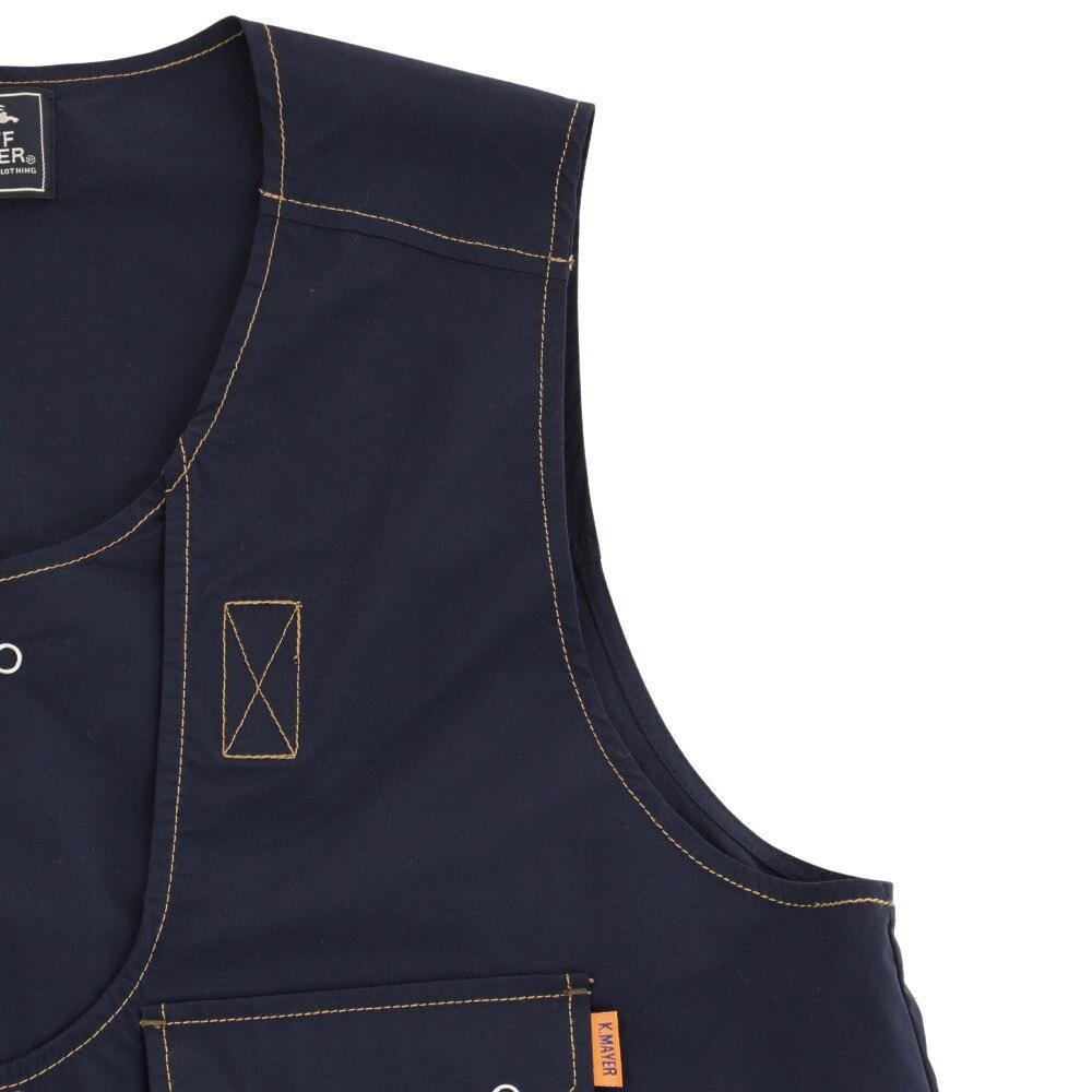 クリフメイヤー（KRIFF MAYER）（レディース）ジャンパースカート ロングベスト ワンピース 2143502L-79:NAVY ネイビー