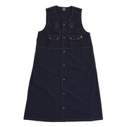 クリフメイヤー(KRIFF MAYER)(レディース)ジャンパースカート ロングベスト ワンピース 2143502L-79:NAVY ネイビー