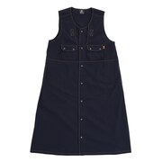 クリフメイヤー（KRIFF MAYER）（レディース）ジャンパースカート ロングベスト ワンピース 2143502L-79:NAVY ネイビー