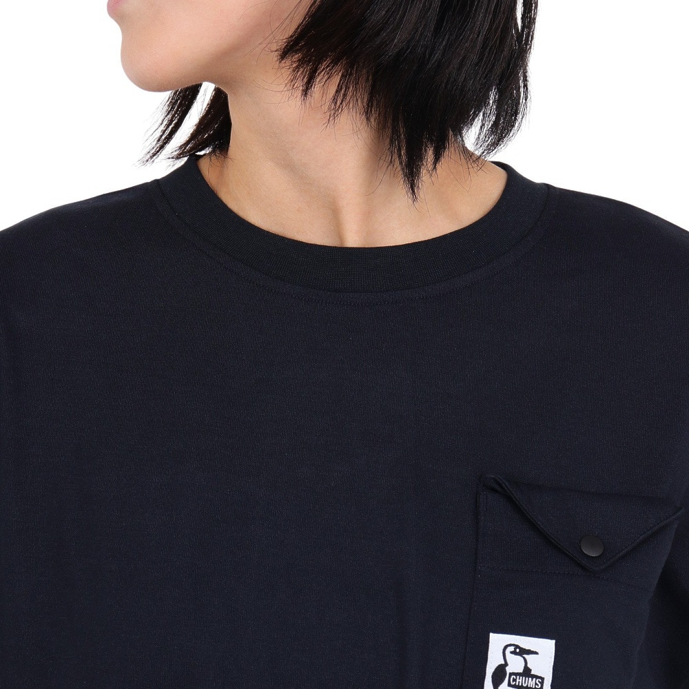 チャムス（CHUMS）（レディース）ワンピース 半袖 フレイムリターダントラウンドヘムドレス CH18-1246-K001 ブラック