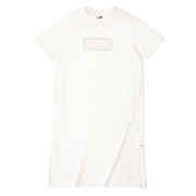 (レディース)ワンピース 半袖 ヘビーウエイトロゴドレス CH18-1258-W001 ホワイト