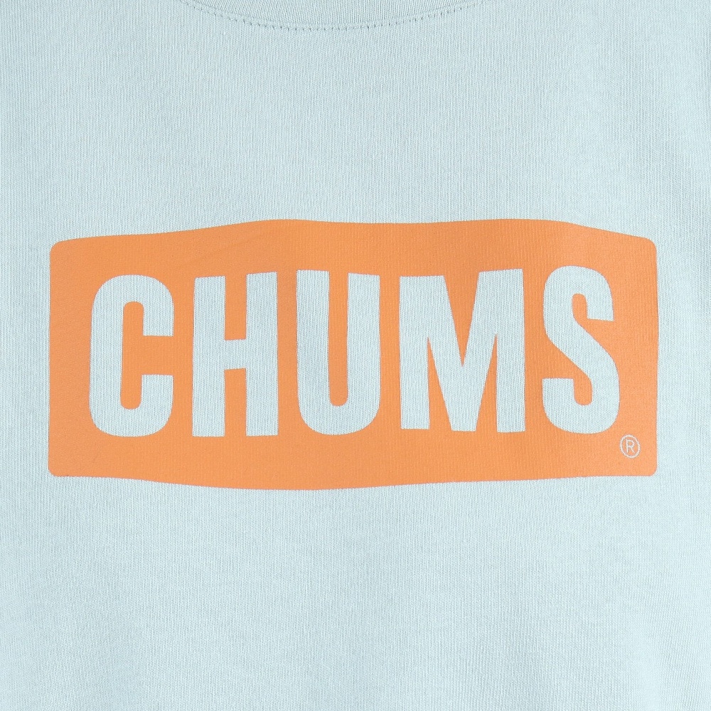 チャムス（CHUMS）（レディース）ワンピース 半袖 ロゴドレス CH18-1259-A002 ライトブルー