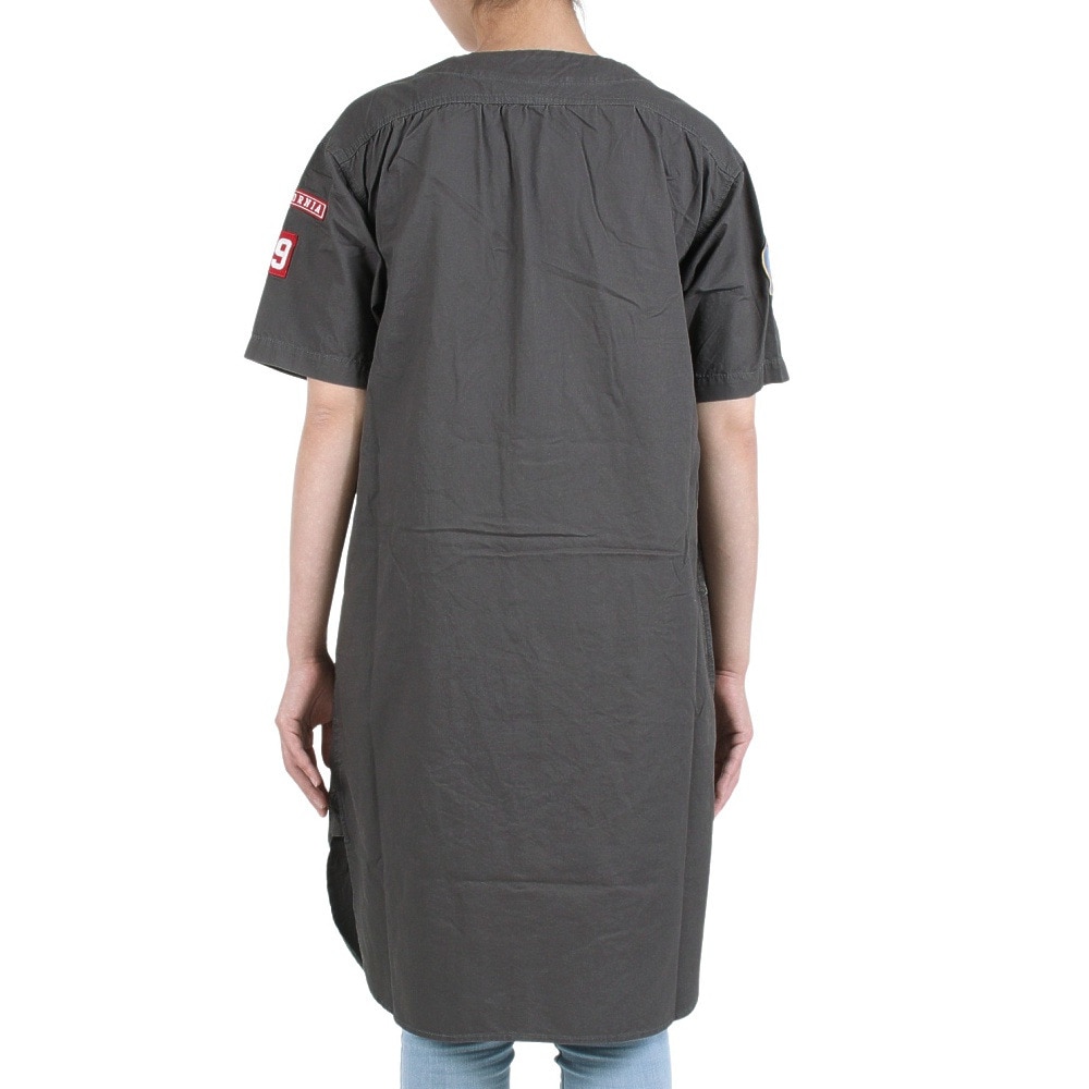 クリフメイヤー（KRIFF MAYER）（レディース）ワンピース 半袖 ボーイスカウト シャツワンピ 2244004L-17:CHARCOAL チャコールグレー