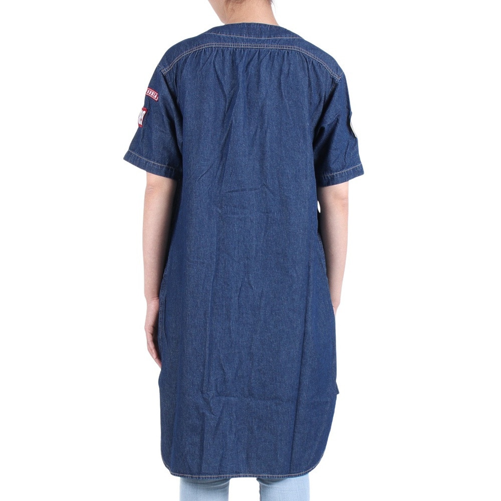 クリフメイヤー（KRIFF MAYER）（レディース）ワンピース 半袖 ボーイスカウト シャツワンピ 2244004L-72:D/BLUE インディゴブルー