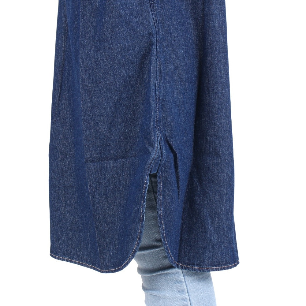 クリフメイヤー（KRIFF MAYER）（レディース）ワンピース 半袖 ボーイスカウト シャツワンピ 2244004L-72:D/BLUE インディゴブルー
