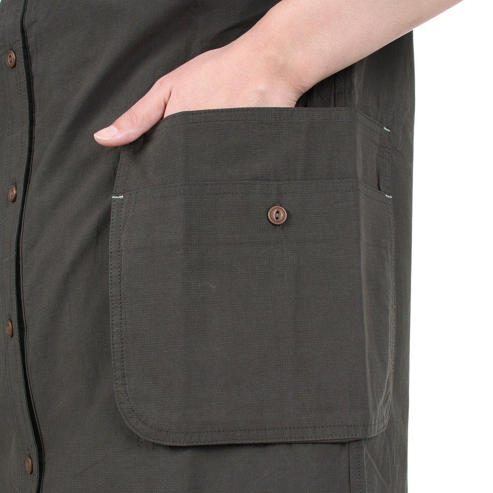 クリフメイヤー（KRIFF MAYER）（レディース）ワンピース 半袖 キャンプワンピース 2245120L-17:CHARCOAL チャコールグレー