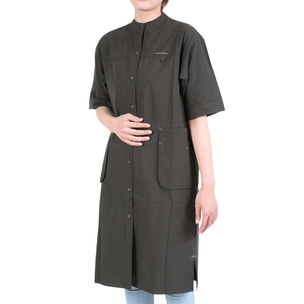 クリフメイヤー（KRIFF MAYER）（レディース）ワンピース 半袖 キャンプワンピース 2245120L-17:CHARCOAL チャコールグレー