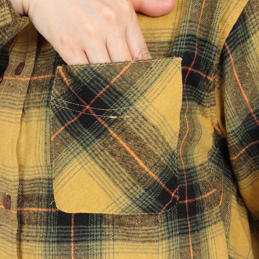 クリフメイヤー（KRIFF MAYER）（レディース）ワンピース 長袖 ビエラシャツワンピース 2315803L-55:YELLOW イエロー