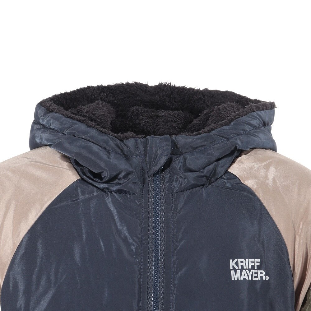 クリフメイヤー（KRIFF MAYER）（キッズ）ジュニア アウター ジャケット リバーシブル ひっくりパーカー 2317822K-79:NAVY ネイビー