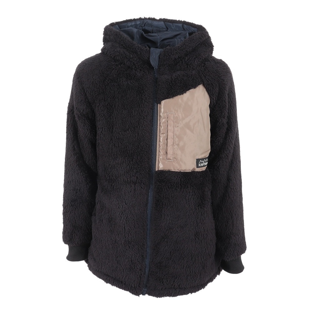 クリフメイヤー（KRIFF MAYER）（キッズ）ジュニア アウター ジャケット リバーシブル ひっくりパーカー 2317822K-79:NAVY ネイビー