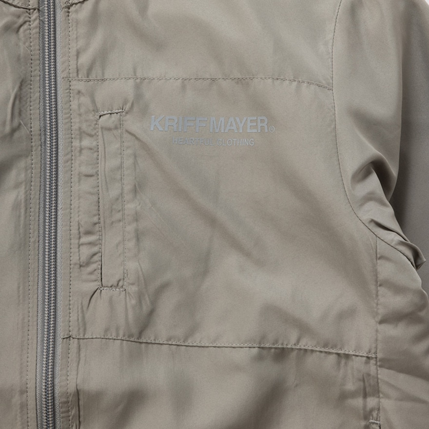 クリフメイヤー（KRIFF MAYER）（キッズ）ジュニア アウター おでかけ シャカジャケット 2417837K:15:GRAY グレー パッカブルフード