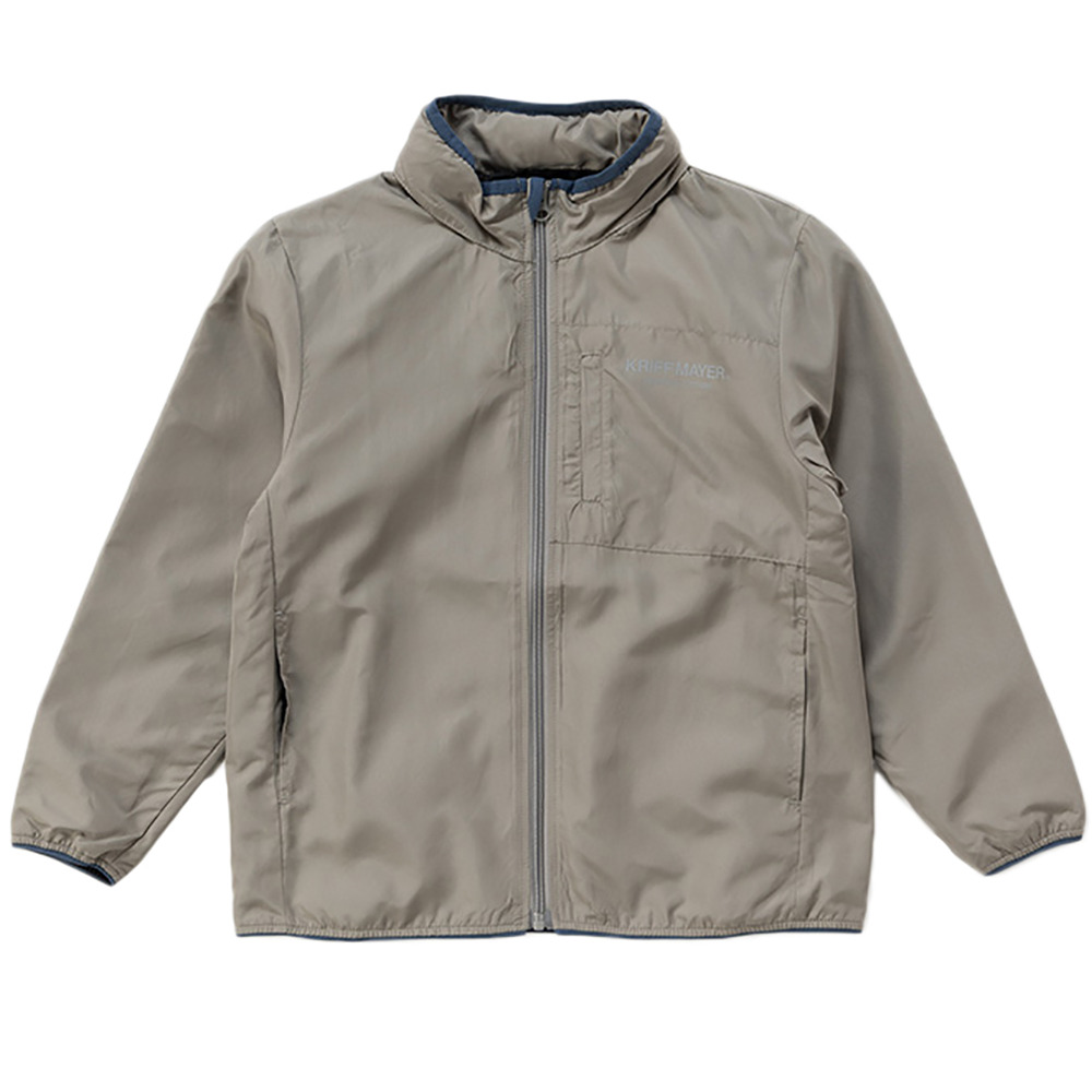 クリフメイヤー（KRIFF MAYER）（キッズ）ジュニア アウター おでかけ シャカジャケット 2417837K:15:GRAY グレー パッカブルフード