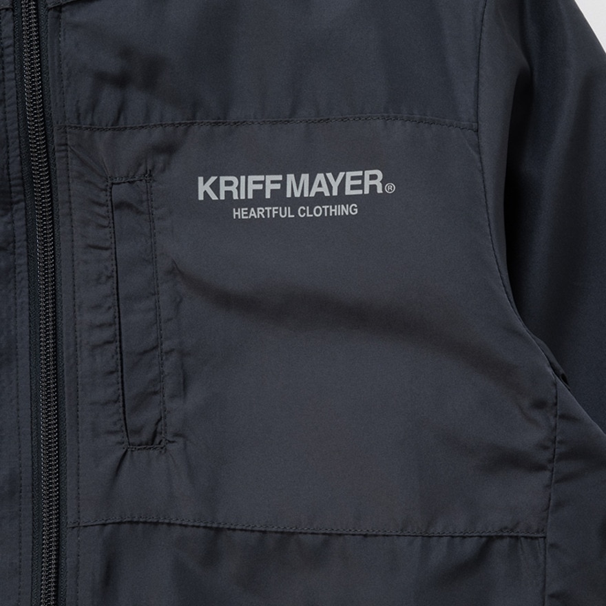 クリフメイヤー（KRIFF MAYER）（キッズ）ジュニア アウター おでかけ シャカジャケット 2417837K:17:CHARCOAL チャコールグレー パッカブルフード