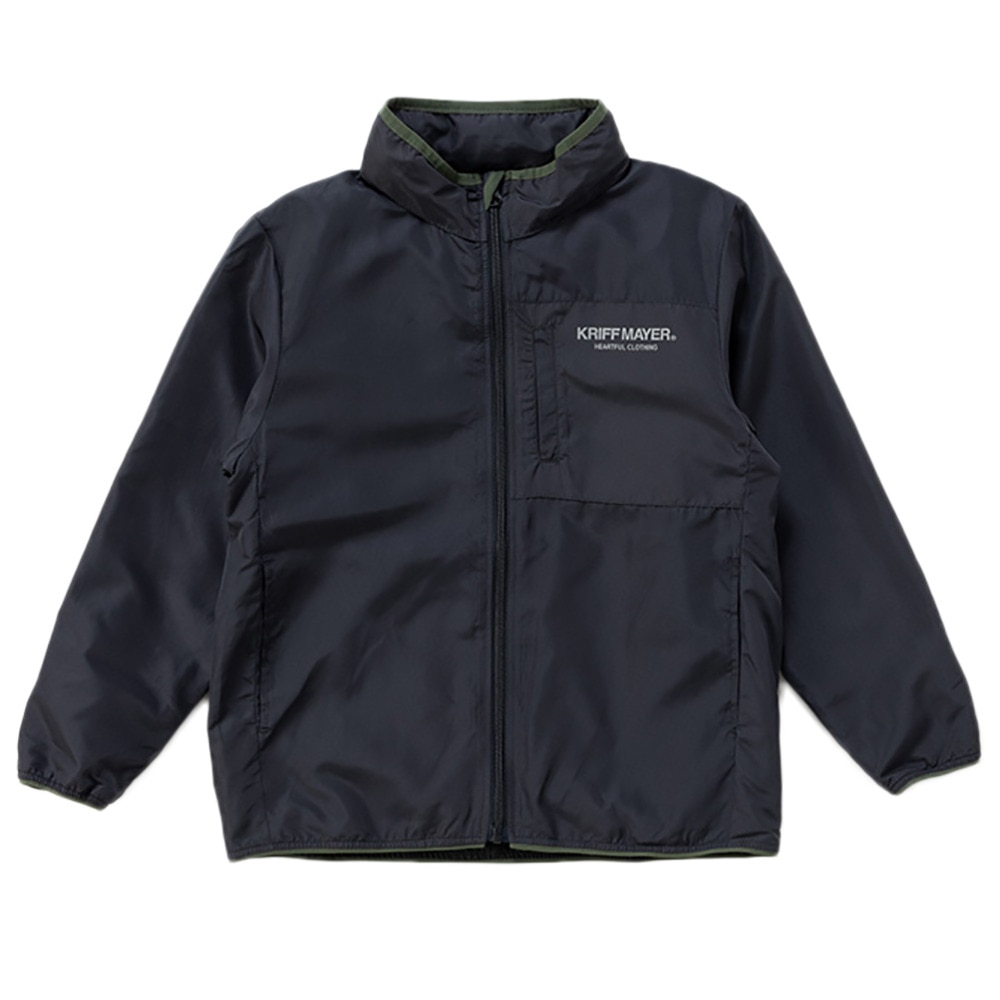 クリフメイヤー（KRIFF MAYER）（キッズ）ジュニア アウター おでかけ シャカジャケット 2417837K:17:CHARCOAL チャコールグレー パッカブルフード