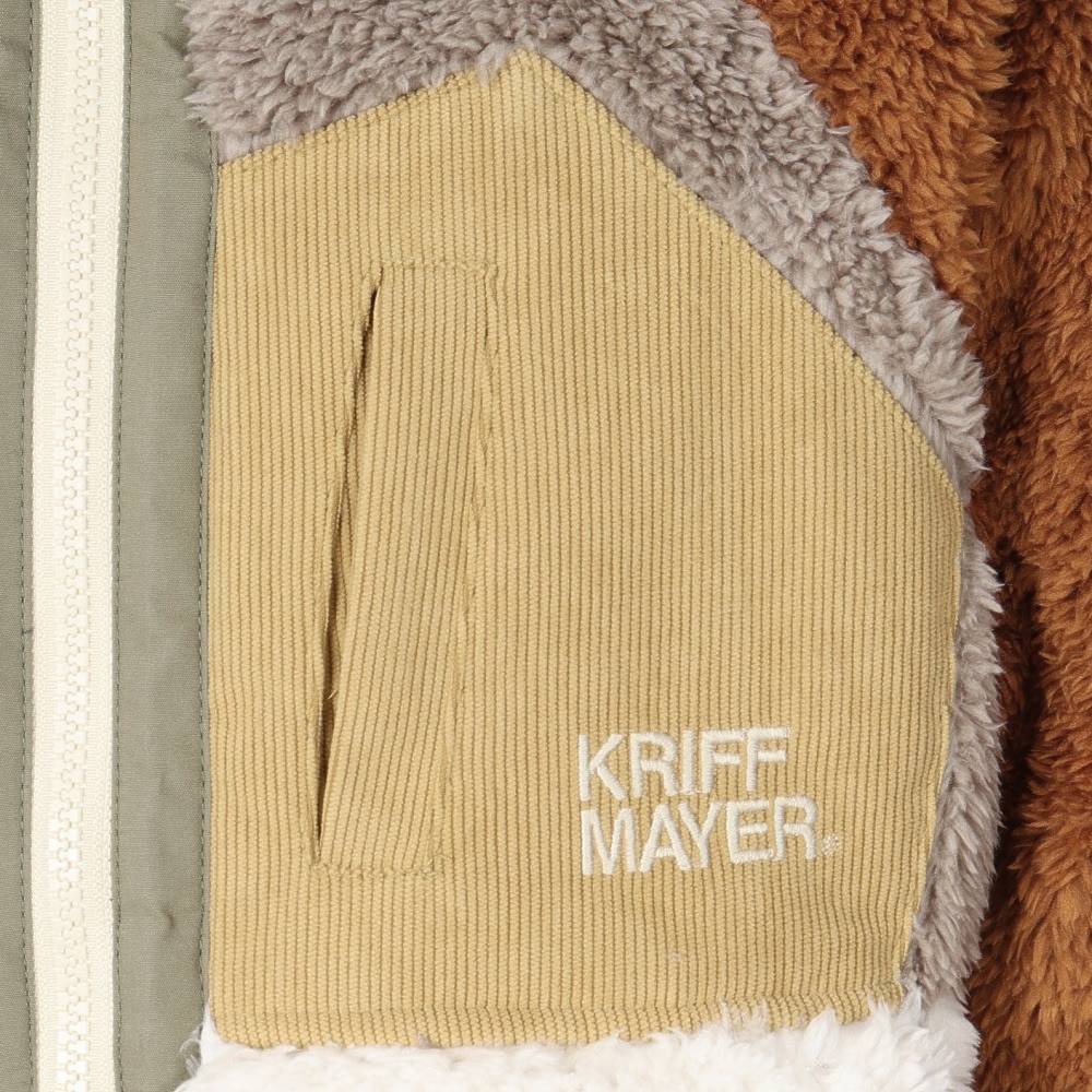 クリフメイヤー（KRIFF MAYER）（キッズ）ジュニア シャギーボアフードジャケット J2514413:90:MULTI-COL