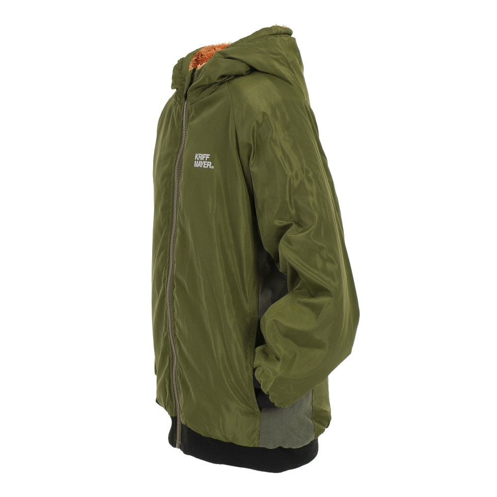 クリフメイヤー（KRIFF MAYER）（キッズ）アウトドア アウター ジャケット リバーシブル ひっくりパーカー 2217816K-69:KHAKI