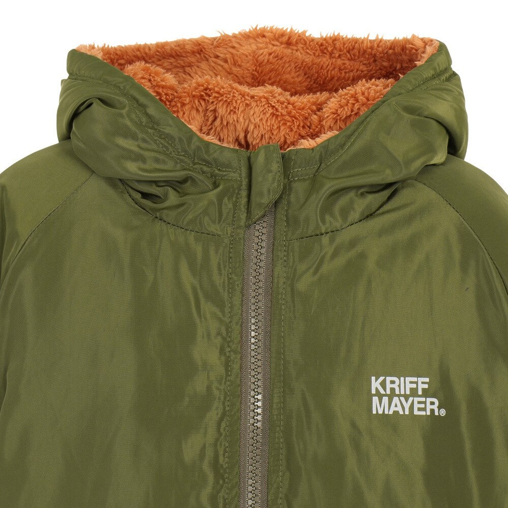 クリフメイヤー（KRIFF MAYER）（キッズ）アウトドア アウター ジャケット リバーシブル ひっくりパーカー 2217816K-69:KHAKI