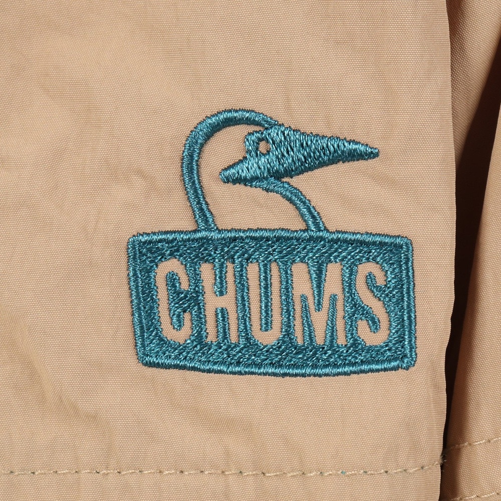 チャムス（CHUMS）（キッズ）ジュニア ジャケット キャンプフィールドフーディー CH24-1048-B087 ベージュ×グリーン