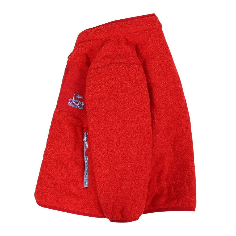 チャムス（CHUMS）（キッズ）ジュニア アウター ジャケット ブービーステッチ フリースジャケット CH24-1059-R001 レッド